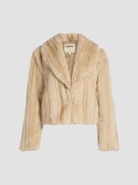 L\'AGENCE Davy Faux fur Cropped Jacket | Saks Fifth Avenue at Saks Fifth Avenue