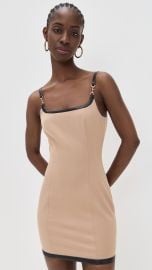 L\'AGENCE Jettie Leather Trim Dress | Shopbop at Shopbop
