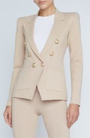 L\'AGENCE Kenzie Metallic Double Breasted Knit Blazer at Nordstrom