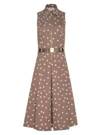 L\'AGENCE Kylo Polka Dot Sleeveless Shirtdress | Saks Fifth Avenue at Saks Fifth Avenue
