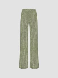 L\'AGENCE Livvy Stripe Straight-Leg Trousers | Saks Fifth Avenue at Saks Fifth Avenue