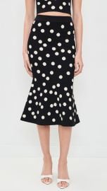 L\'AGENCE Mae Polka Dot Flare Skirt | Shopbop at Shopbop