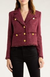 L\'AGENCE Sylvia Metallic Blazer at Nordstrom