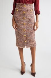 L\'AGENCE Tai Tweed Midi Skirt at Nordstrom