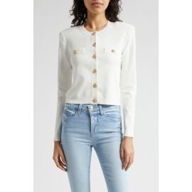 L\'AGENCE Toulouse Crewneck Cardigan at Nordstrom