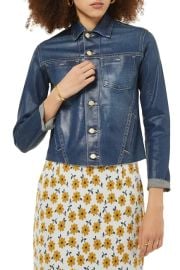 L\'Agence Glitter Coated Denim Jacket at Bloomingdales