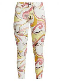 L\'Agence Margot High-Rise Swirl Skinny Jeans at Saks Fifth Avenue