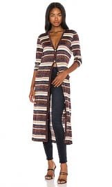 L AGENCE Lulex Stripe Cardigan in Brown Multi from Revolve com at Revolve