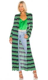 L AGENCE Marija Duster Cardigan in Midnight Gloss Green Gold from Revolve com at Revolve