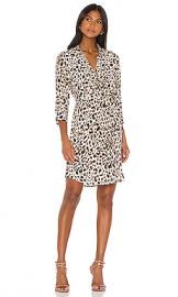 L AGENCE Stella Short Shirt Dress in Abstract Quartz Multi from Revolve com at Revolve