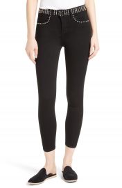 L AGENCE Studded Crop Jeans at Nordstrom