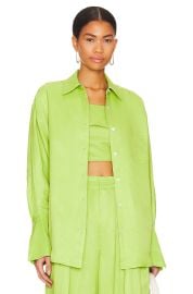 L Academie Genova Button Down Top at Revolve