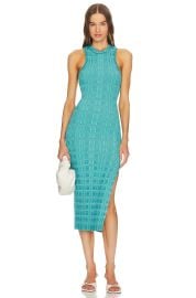 L Academie Halia Midi Knit Dress with Slit at Revolve