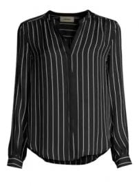 L Agence - Bardot Stripe Silk Shirt at Saks Fifth Avenue