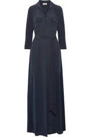 L Agence   Cameron washed-silk maxi dress at Net A Porter