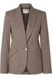 L Agence - Chamberlain houndstooth tweed blazer at Net A Porter