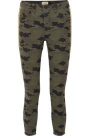 L Agence - Margot cropped camouflage-print high-rise skinny jeans at Net A Porter