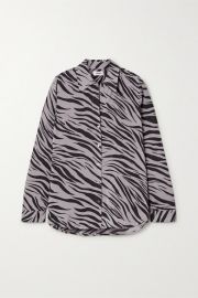 L Agence - Nina zebra-print silk-voile shirt at Net A Porter