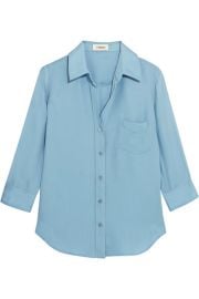 L Agence   Ryan washed-silk shirt at Net A Porter