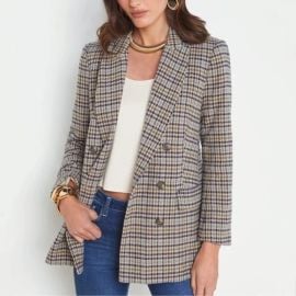 L Agence Aimee Tweed Houndstooth Boyfriend Blazer at Poshmark