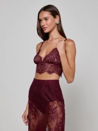 L Agence Aislin Lace Bralette Top at L'Agence