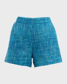 L Agence Ashton Tweed Shorts at Neiman Marcus