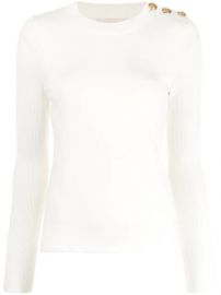 L Agence Buttoned Shoulder Jumper - Farfetch at Farfetch