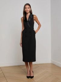 L Agence Catherine Tuxedo Midi Dress at L'Agence