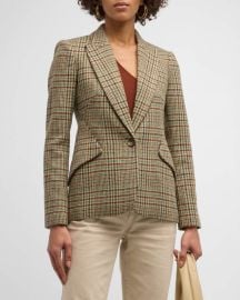 L Agence Chamberlain Blazer in Tangreen at Neiman Marcus