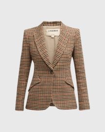 L Agence Chamberlain Houndstooth Blazer at Neiman Marcus