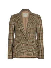 L Agence Chamberlain Houndstooth Wool Blend Blazer at Saks Fifth Avenue