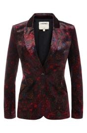 L Agence Clementine Peaked Lapel Velvet Blazer at Nordstrom Rack