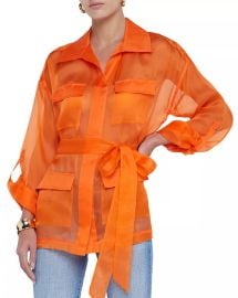 L Agence Colson Silk Safari Jacket at Bloomingdales