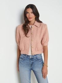 L Agence Cove Cropped Tweed Jacket at L'Agence