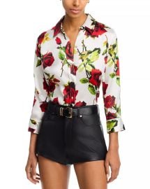 L Agence Dani Silk 3 4 Sleeve Blouse at Bloomingdales