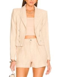 L Agence Dolly Blazer in Sand at Revolve