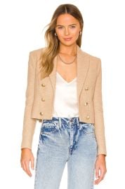 L Agence Inez Cropped Blazer at Revolve