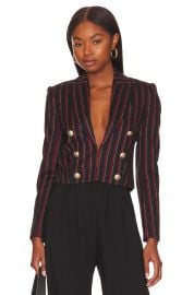 L Agence Inez Cropped Blazer at Revolve