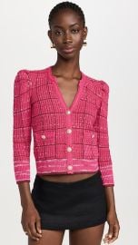 L Agence Jenni Cardigan in Pink Multi at Shopbop