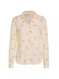 L Agence Laurent Button Front Blouse at Saks Fifth Avenue