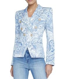 L Agence Marie Printed Double Breasted Blazer at Bloomingdales