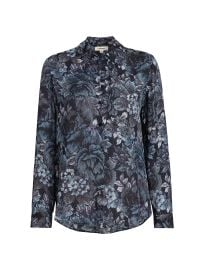 L Agence Nina Floral Silk Shirt at Saks Fifth Avenue