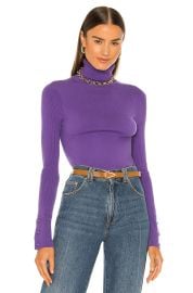 L Agence Odette Button Sleeve Sweater at Revolve