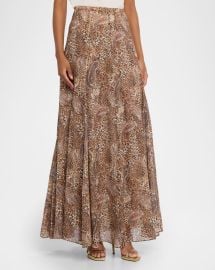 L Agence Patricia Print Maxi Skirt at Neiman Marcus
