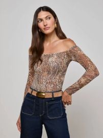 L Agence Peonie Off the Shoulder Bodysuit at L'Agence