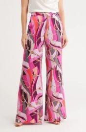 L Agence Pilar Silk Wide Leg Pants at Nordstrom Rack