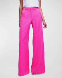 L Agence Pilar Wide Leg Pants at Neiman Marcus