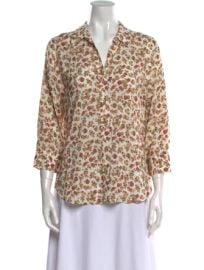L Agence Ryan Floral Button Down Blouse at The Real Real