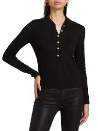 L Agence Sterling Collared Sweater at Saks Fifth Avenue