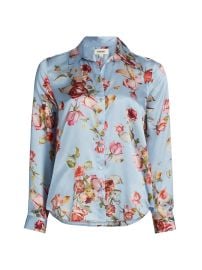 L Agence Tyler Floral Silk Blouse at Saks Fifth Avenue